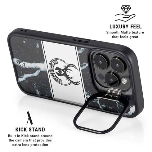 NBA Milwaukee Bucks Marble iPhone 16 Pro Kickstand Case
